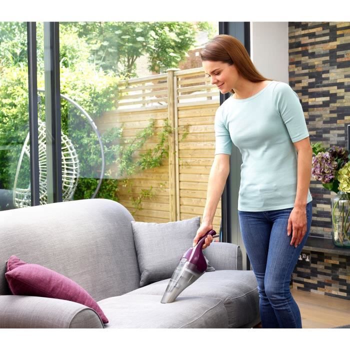 Cordless handheld vacuum cleaner - BLACK & DECKER - NVC115W-QW - 8 AW - 3.6 V 1.5 Ah - Bordeaux
