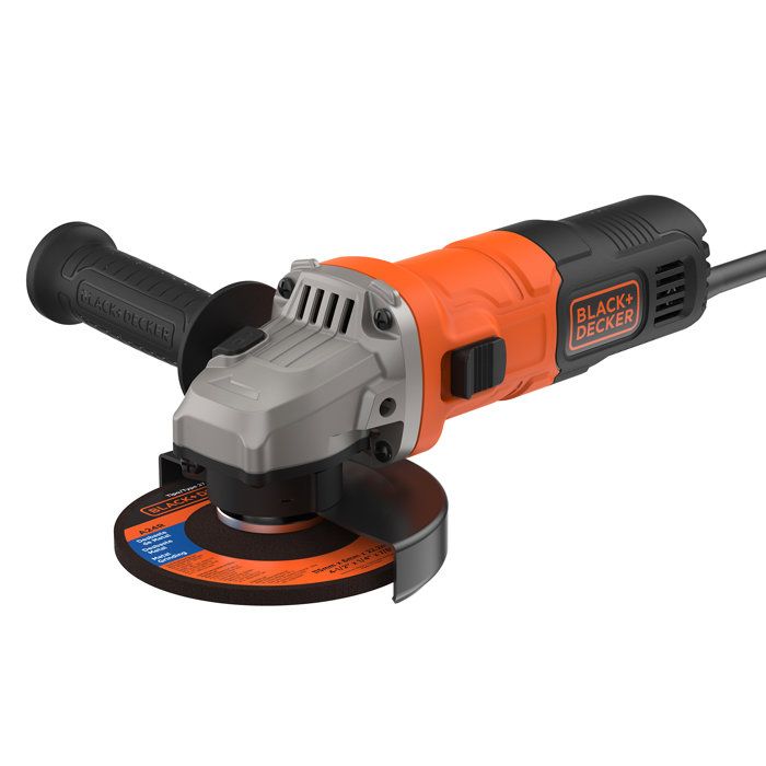 Black+Fricular angle grinder 710w beg010-qs side handle 3 positions