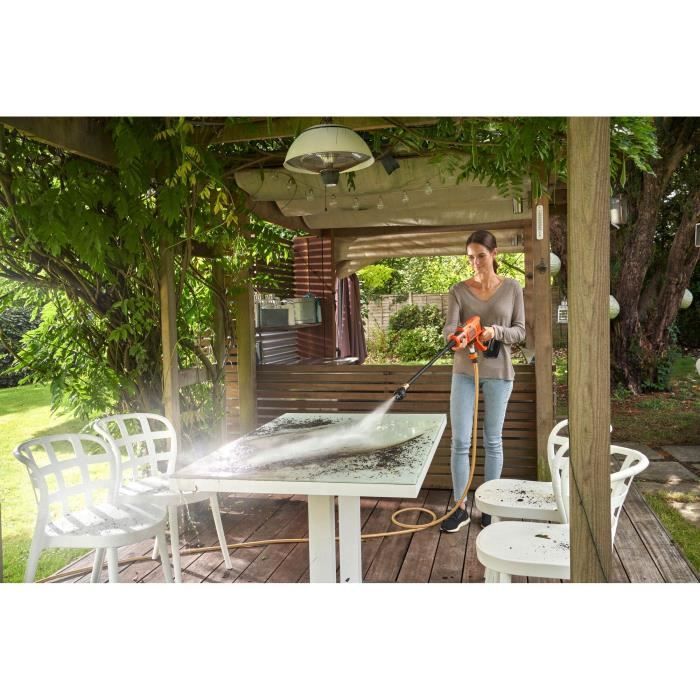 Black+Decker BCPC18B -XJ Pressure Cleaner 24 Bars Wireless Lithium 18 V - Without batir