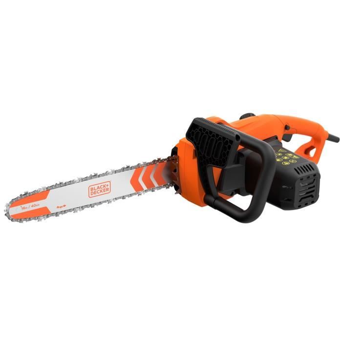 Corded Chainsaw - BLACK+DECKER - BECS2040-QS - 2000 W - 40 cm - Tool-free chain tensioner