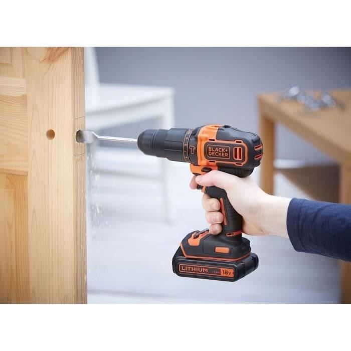 Black + Decker BDCHD18C2TA-QW 18V Impact Drill (2 Batteries)