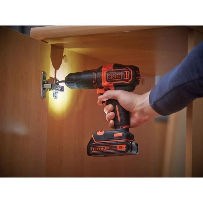 Black + Decker BDCHD18C2TA-QW 18V Impact Drill (2 Batteries)