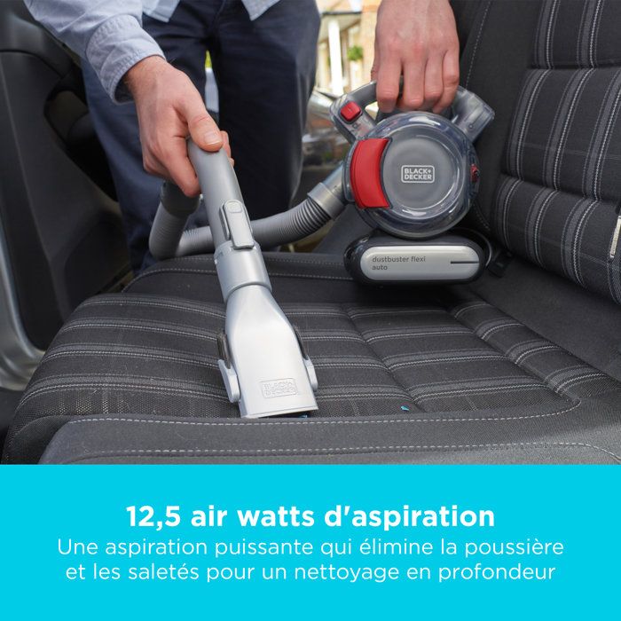 Black+Decker - PD1200AV -XJ - Dustbuster Flexi Auto 12V - Hand vacuum cleaner - Car connection - Cyclonic action