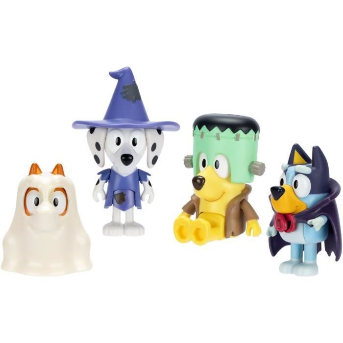 Figurine box set - BLUEY - Costumes - 4 articulated figurines - Accessories included