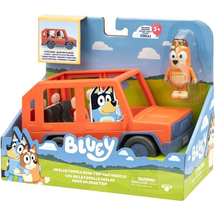 Bluey's Car - BLUEY - Family vehicle with Chilli figure and accessories