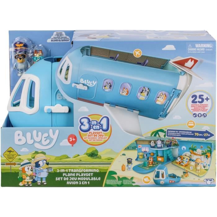 Bluey's Plane - BLUEY - Transformable playset with figures and accessories