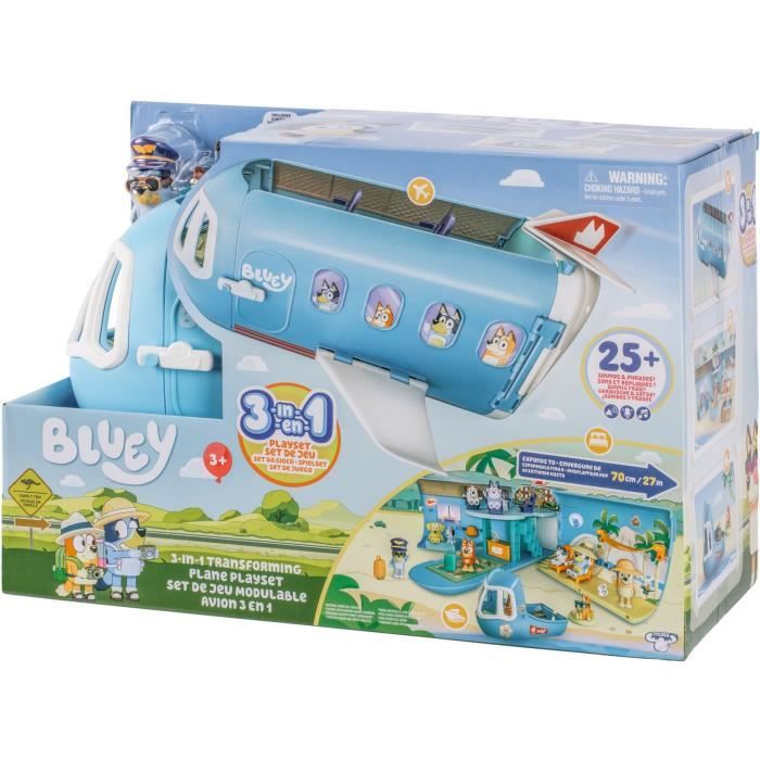 Bluey's Plane - BLUEY - Transformable playset with figures and accessories
