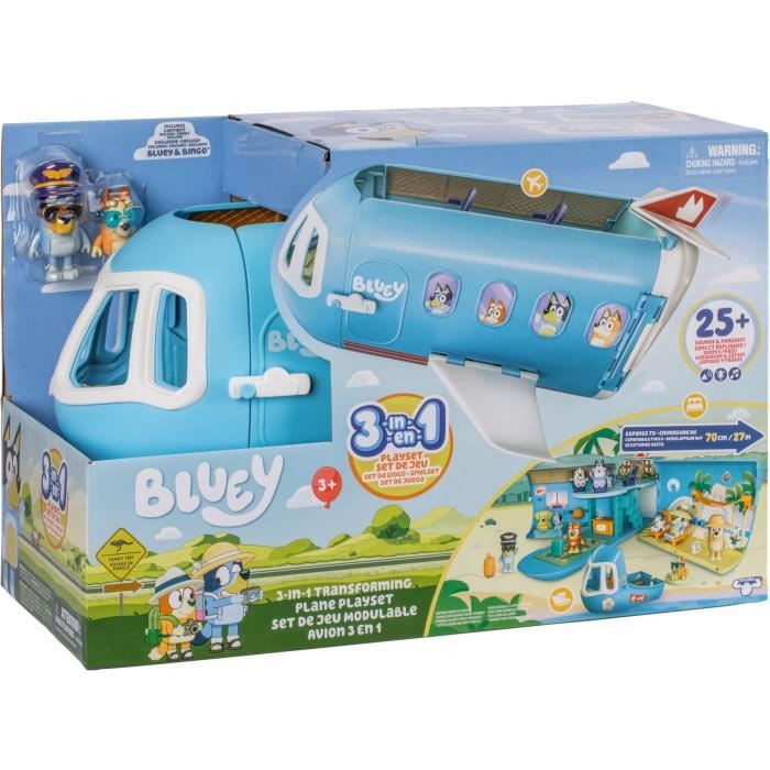 Bluey's Plane - BLUEY - Transformable playset with figures and accessories