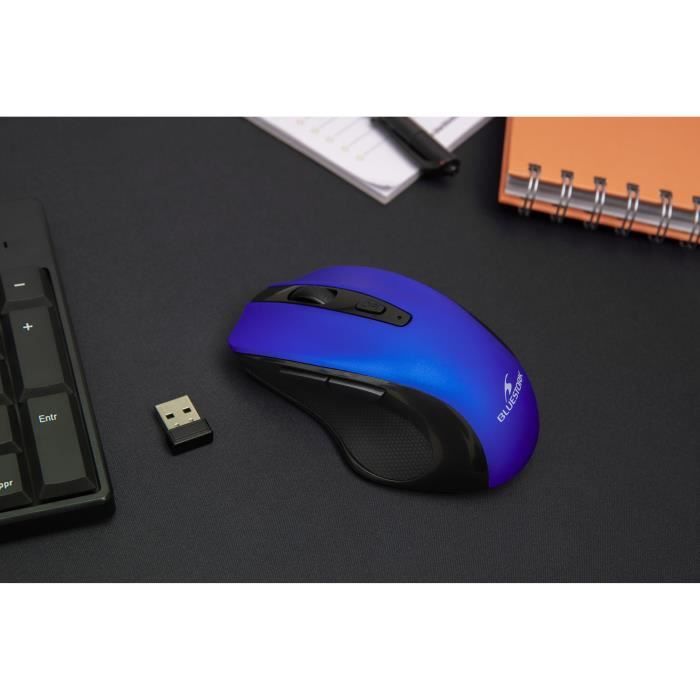 Wireless Mouse - BLUESTORK - OFFICE 75 - Rechargeable - PC/MAC - Blue