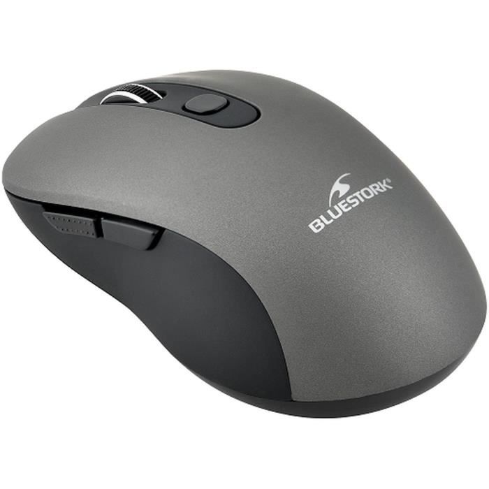 Wireless Mouse - 2.4 GHz - 6 Buttons - Gray