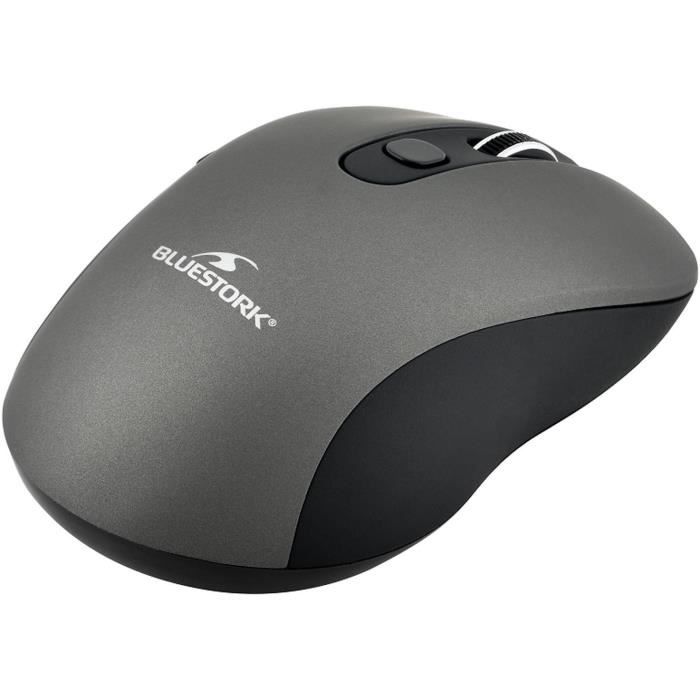 Wireless Mouse - 2.4 GHz - 6 Buttons - Gray