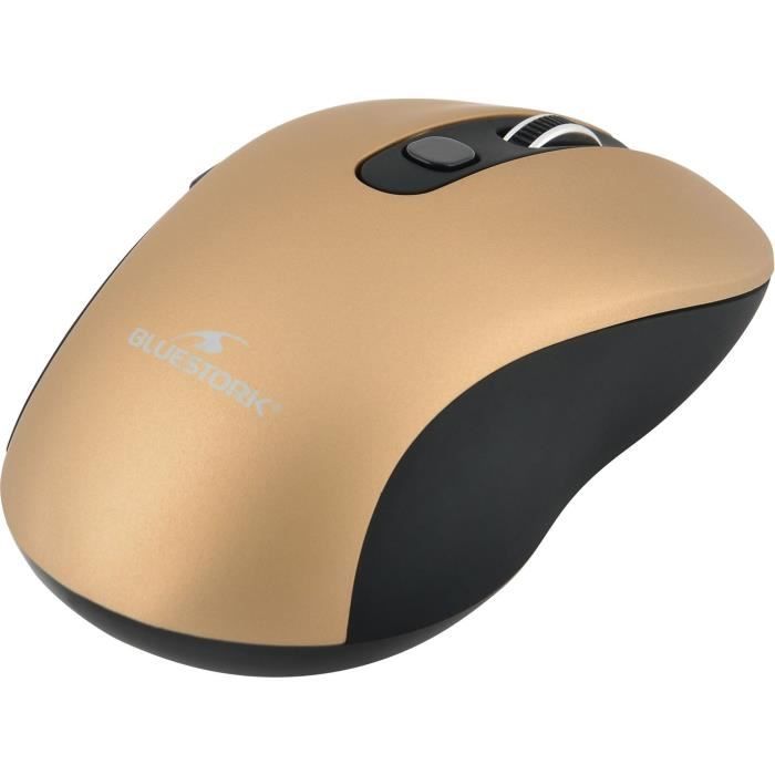BLUESTORK Wireless Mouse - 2.4 Ghz - 6 buttons - Metallic gold