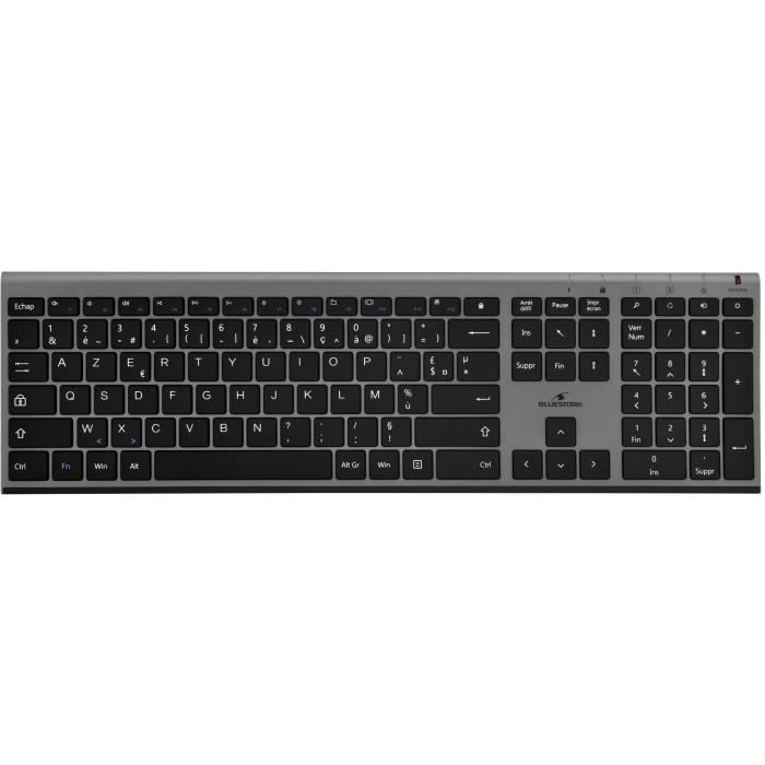 Keyboard + mouse - BLUESTORK - wireless - Grapheme - Black - PACK-WL-PC-BK / FR