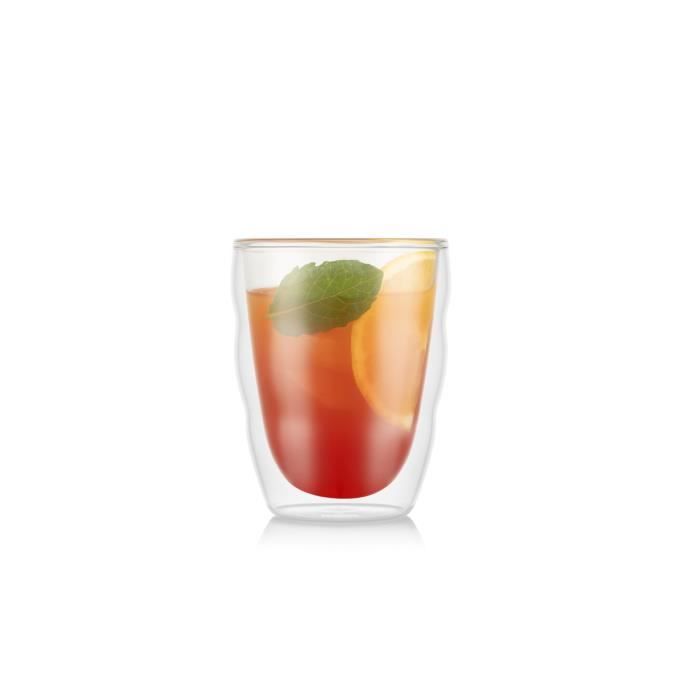 Set of 6 thermo glasses - BODUM - Pilatus - Double wall - 0.25 l - Transparent