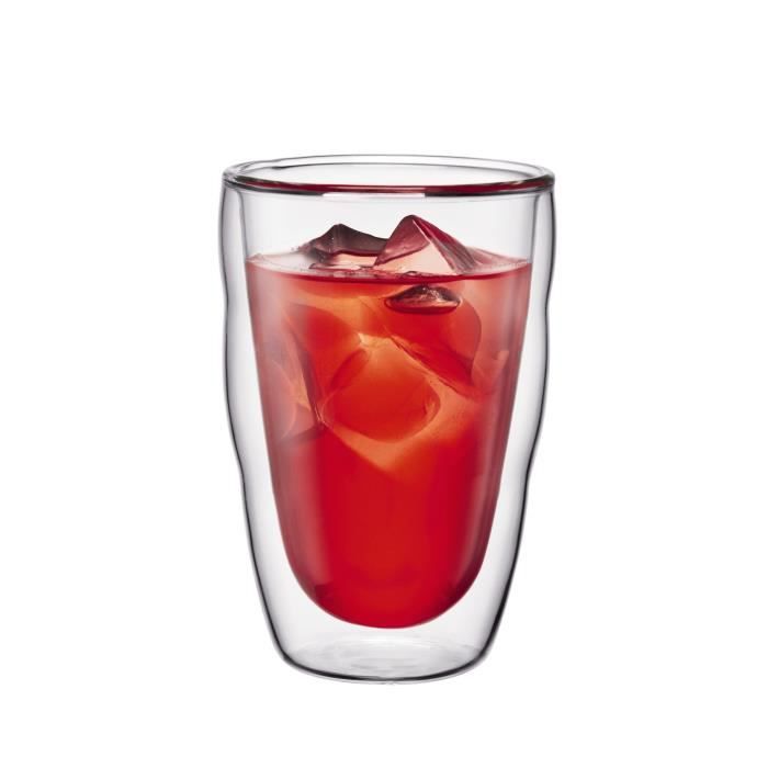 Set of 6 thermo glasses - BODUM - Pilatus - Double wall - 0.35 l - Transparent