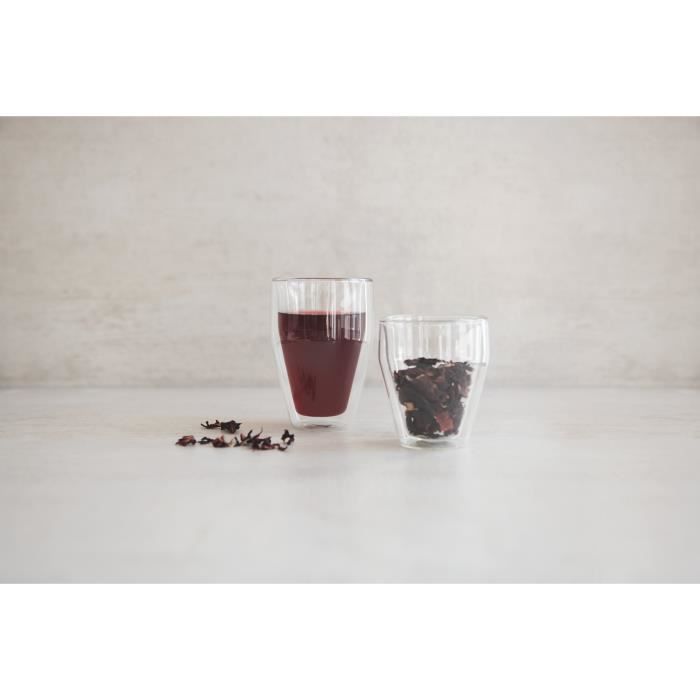 Set of 6 thermo glasses - BODUM - Titlis - Double wall - 0.35 l - Transparent