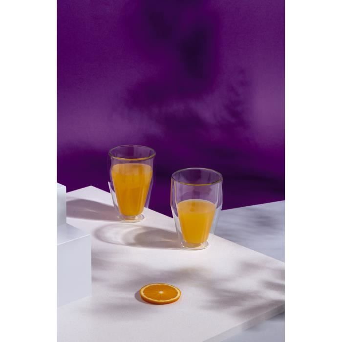 Set of 6 thermo glasses - BODUM - Titlis - Double wall - 0.35 l - Transparent