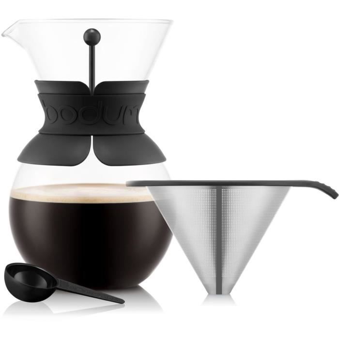 To over - Bodum coffee maker, permanent stainless steel mesh filter, 1.0 l, 8 cups
