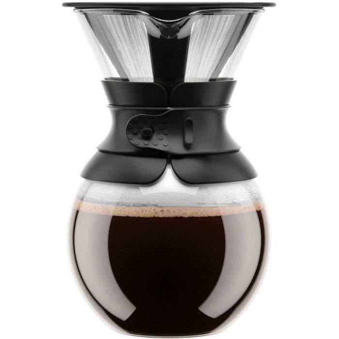 To over - Bodum coffee maker, permanent stainless steel mesh filter, 1.0 l, 8 cups