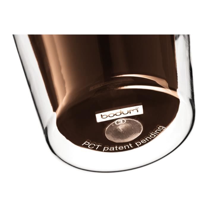 BODUM CANTEEN Set 6 Double Wall Lenses 0.2 l Transparent