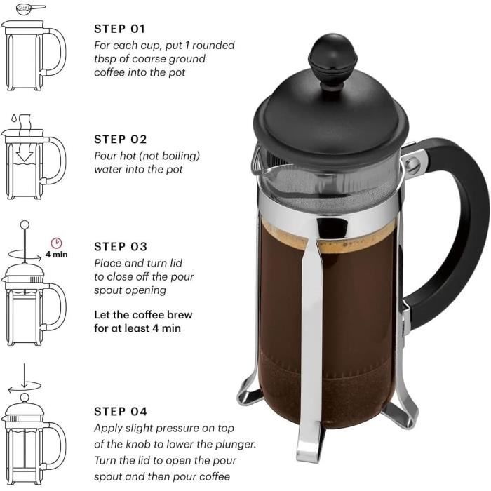 Bodum 1903-913 - COFFEE MAKER - JAVA French Press Coffee Maker White 0.35 L