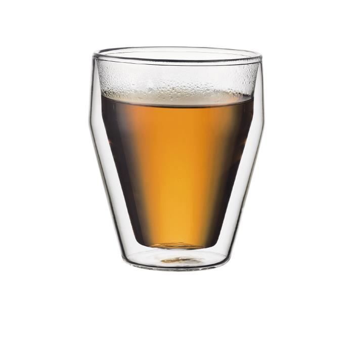 Set of 6 thermo glasses - BODUM - Titlis - Double wall - 0.25 l - Transparent