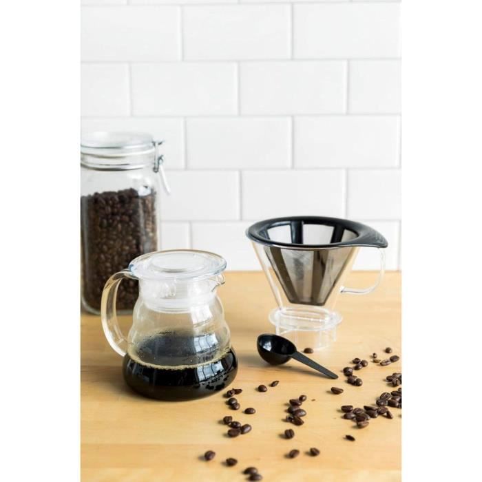 Coffee maker - BODUM - Melior - Permanent stainless steel mesh filter - 8 cups - 1.0 l - Transparent