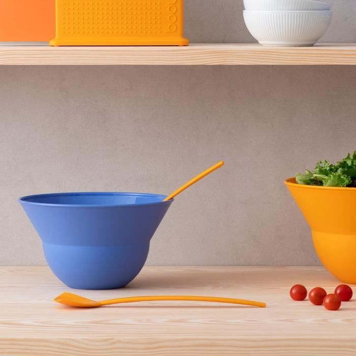 Set of 2 bowls 3 L and 4.9 L with salad servers - BODUM - Topee - Matisse
