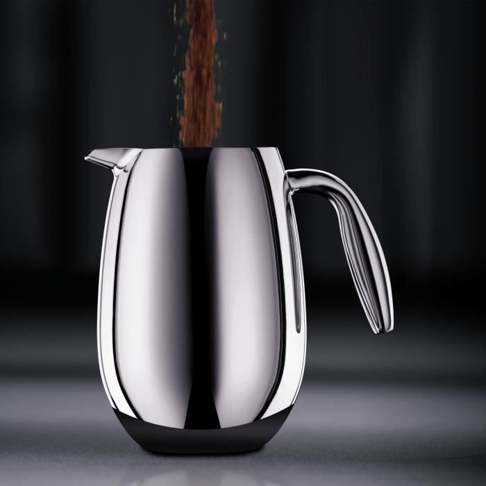 French press coffee maker - BODUM - Columbia - Double wall - 4 cups - 0.5 l - Stainless steel - Matte