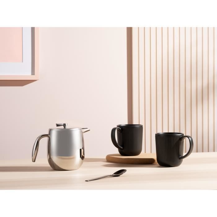 French press coffee maker - BODUM - Columbia - Double wall - 4 cups - 0.5 l - Stainless steel - Matte