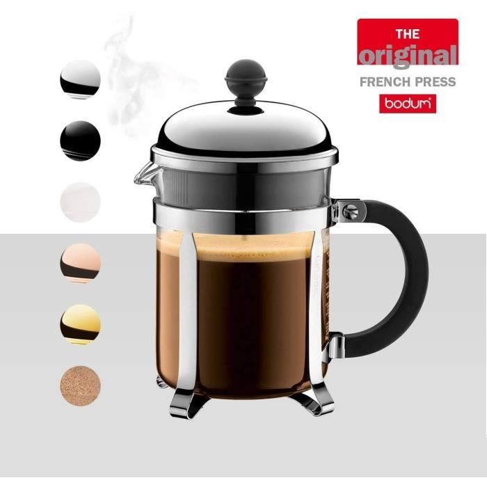 Chambord - Bodum piston coffee maker, 4 cups, 0.5 l, stainless steel
