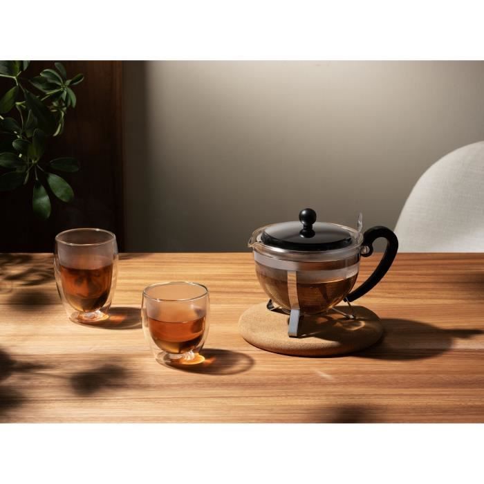 BODUM CHAMBORD Teapot with sieve 1L gray