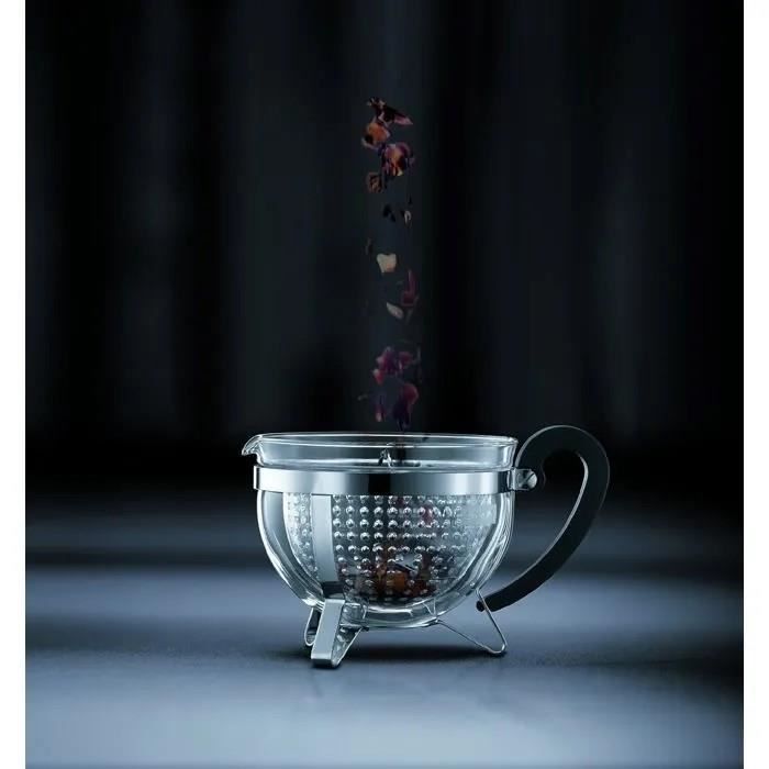 BODUM CHAMBORD Acrylic filter teapot 1.3 l Black