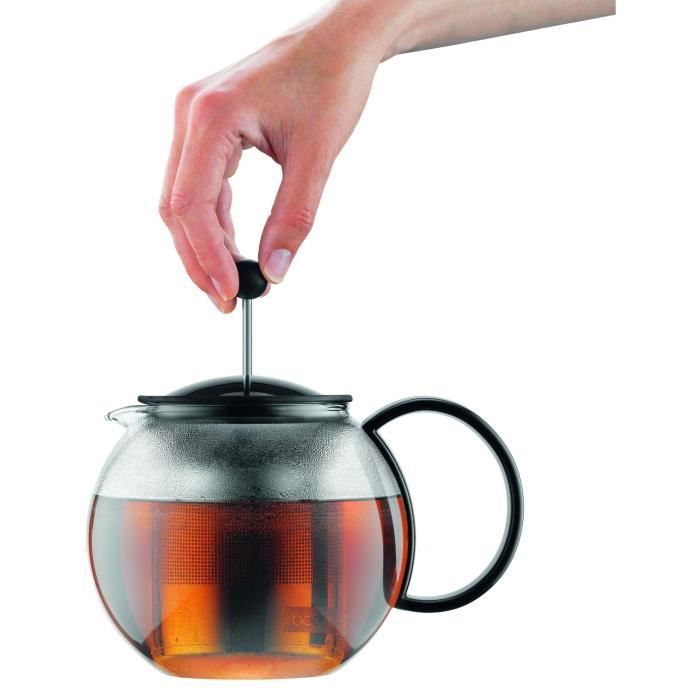 Assam - Theiere A Piston Bodum, plastic cover, stainless steel filter, 0.5 L