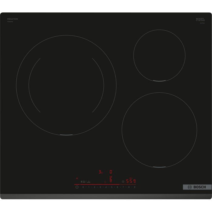 BOSCH induction hob - 3 burners - L59 x D52 cm - PIJ631HB1E