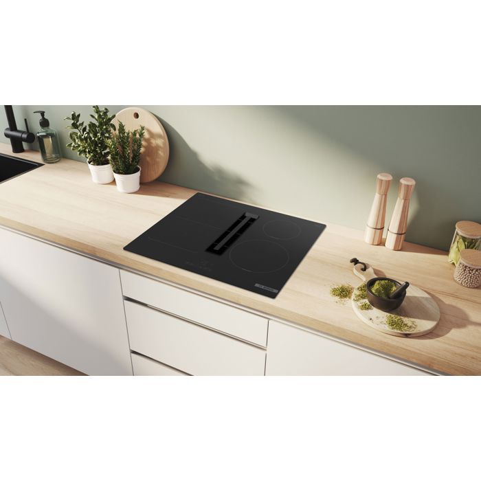 Induction cooktop - BOSCH - 4 burners - 52.2 x 59.2 x 22.9 cm - PVS611B16E - Black