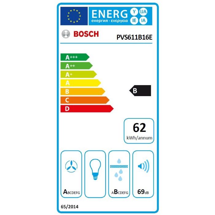 Induction cooktop - BOSCH - 4 burners - 52.2 x 59.2 x 22.9 cm - PVS611B16E - Black