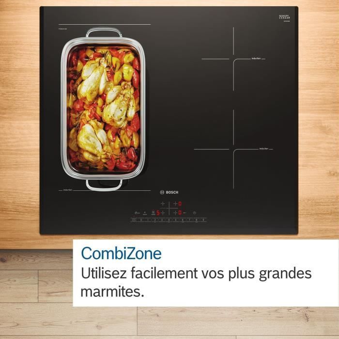 BOSCH wide induction hob - 5 burners - L80 x D52 cm - PVW831HC1E