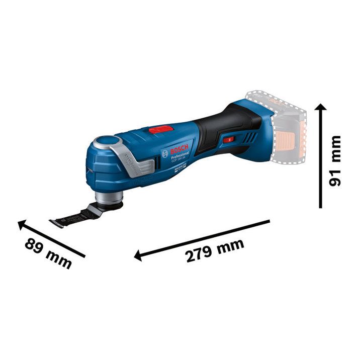 Outil oscillant 18V GOP 18V-34 (Sans batteri ni chargeur) + kit accessoires en coffret L-BOXX - BOSCH - 06018G2002