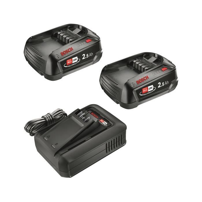 Starter Set 18V - BOSCH GREEN - 2 18V 2.5 Ah batteries + charger - 1600A031T5