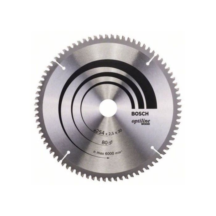 BOSCH PROFESSIONAL Carbide Circular Saw Blade 254 x 30 x 2.5mm (80 Teeth) - Wood