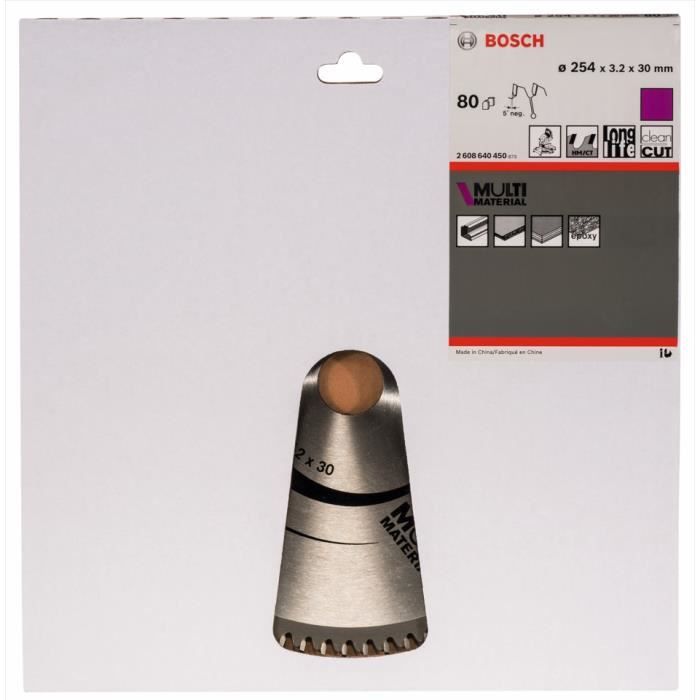 BOSCH PROFESSIONAL Carbide Circular Saw Blade 216 x 30 x 2.5 mm (60 teeth) - Multi-material