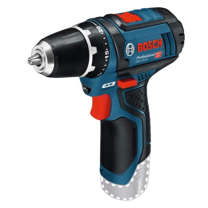 GSR 12V-15 screwdriver drill Solo Bosch Professional Cardboard 0601868101