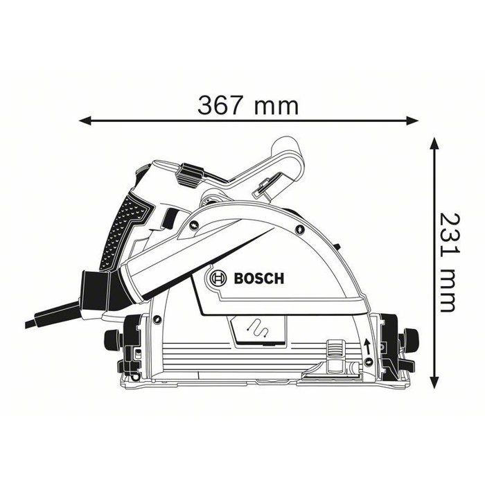 1400W GKT 55 plunge saw