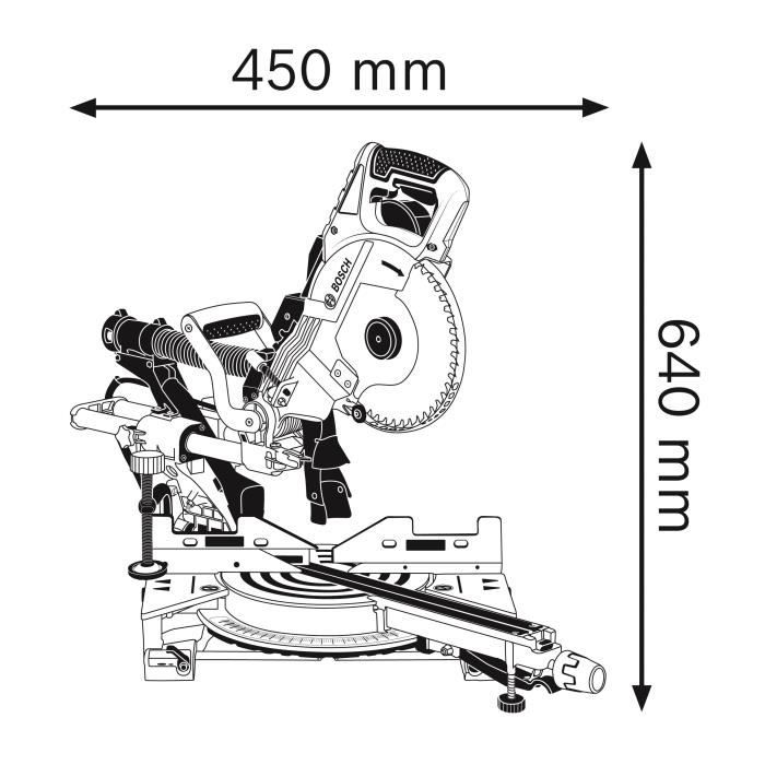 Bosch Profesional GCM 8 SDE - Radial tab saw 261 mm - 30 mm - 1600W