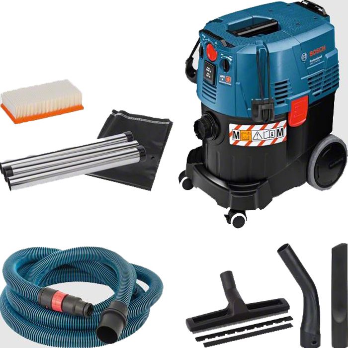 Vacuum cleaner for solids and liquids 1380W GAS 35 M AFC in cardboard box - BOSCH - 06019C31W0