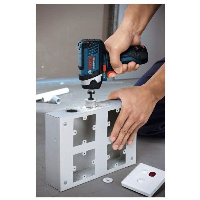 Bosch Professional GDR 12V-105 impact screwdriver + 2 2.0Ah batteries + LBOXX - 06019A6977