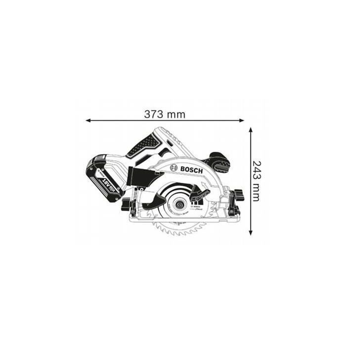 Bosch Professional GKS 18V-57 G Circular Saw with 165mm Blade, without Battery, in Lboxx - 06016A2101