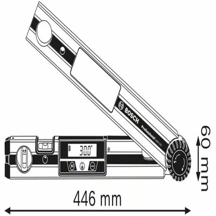 Digital angle measurer GAM 220 Professional - BOSCH - 0601076500