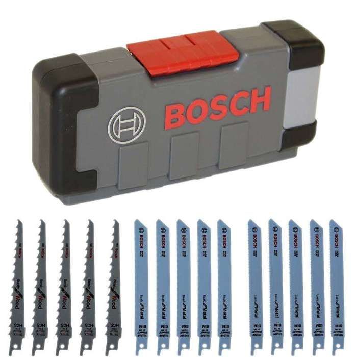 Wood and Metal Basic jigsaw blades, set of 15 Wood and Metal - BOSCH